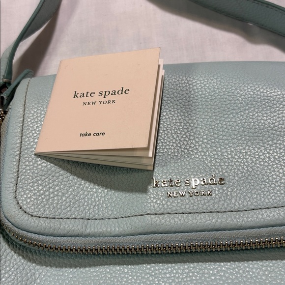 Kate Spade Light Blue Run Around Crossbody Bag EUC - Picture 12 of 13